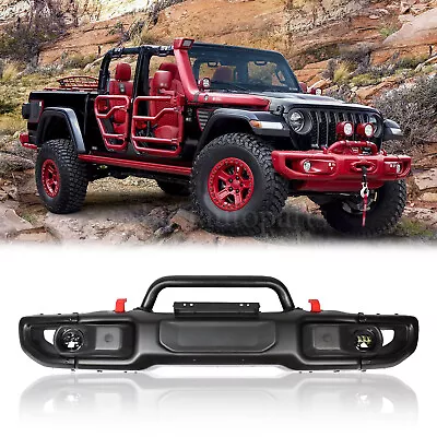 Steel Front Bumper Kit 10th Anniversary Style Fit For Jeep Wrangler JL Gladiator • $346.75