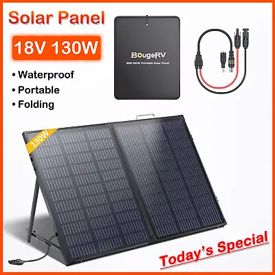 130W Portable Solar Panel Foldable Solar Charger For Generator Power Station RV • $59.99