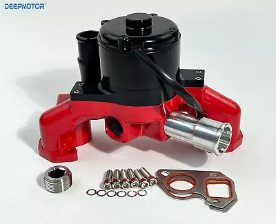 Deepmotor LS LS1 LS2 LS3 LS6 6.0 Engine Electric Water Pump 35+ GPM Aluminum Red • $249.99