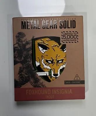 Metal Gear Solid FOXHOUND Liquid Snake Insignia Ingot Badge Figure Statue MGS • £40.01