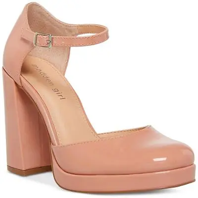 Madden Girl Womens Unaa Block Heel Ankle Strap Block Heels Shoes BHFO 5176 • $29.99