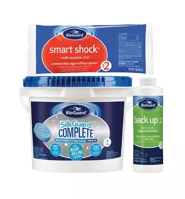 BioGuard - 25 Lbs SilkGuard Complete Tablets - 12 Lbs Smart Shock - 2 Back-Up • $355.85