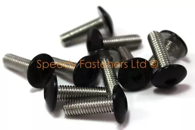 £9.99 • Buy Matt Black Stainless Yamaha M5 Motorcycle Fairing Pan Head Allen Key Bolts 20mm
