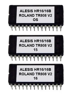Alesis HR16/HR16B Soundchip Upgrade Roland TR-808 V2 + Firmware 2.0 Eprom ROM • $27.06
