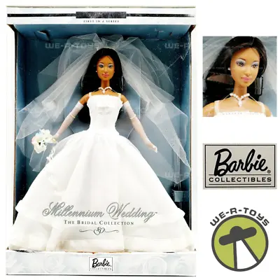 Millennium Wedding Barbie Doll The Bridal Collection African American 1999 • $134.96