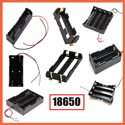 18650 Battery Cell Holder Wired Case Box 1 2 3 4 Position Battery Holder Quality • £1.55