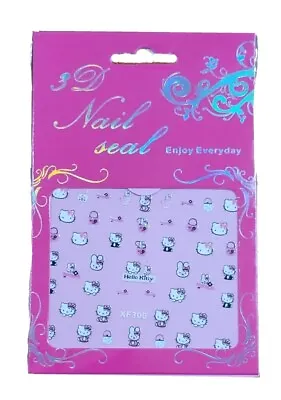 Hello Kitty : NAIL ART : DECALS :  Nail Transfer Decal Sticker Art Tattoo : CUTE • $3.99