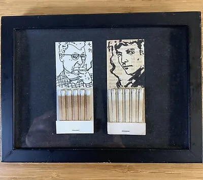 Drawing Framed Matchbook Drawing  Hand Drawn Illustration Drawing • $69