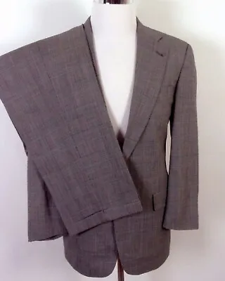 Vintage EUC Tommy Hilfiger 100% Wool Glen Plaid 2 Pc Business Suit USA 38 R • $57.75