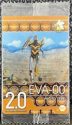 EVA-00 Rei Ayanami Evangelion Wafer Card E-02 BANDAI 2010 Unopened Item Used F/S • $9.99