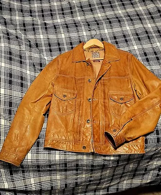 Lucky Brand Leather Jacket Lamb Medium Men • $175