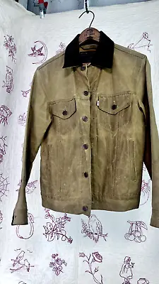 Vintage Levis X Filson Waxed Tin Cloth Trucker Jacket • $325