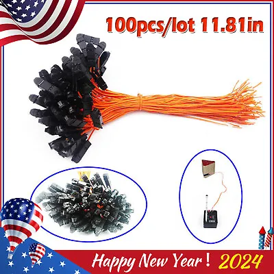 100pack/lot 11.81in Electric Connecting Wire For Fireworks Firing System Igniter • $16.99