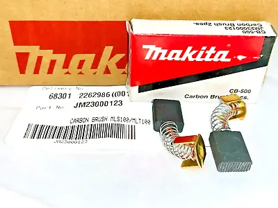 2Pcs Genuine Makita Carbon Brush Fit Table Saw MLT100 M2300 LH1201 LS1018 • £6.96