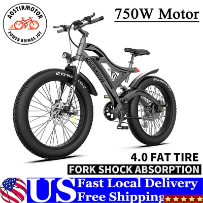 $1389.99 • Buy Ebike 26 750W 48V/15A Electric Bike Mountain Bicycle Fat Tire All Terrain E-bike