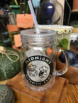 100% BPA 20 Oz Mason Jar Doubled Wall Acrylic Cup W/ Straw Tumbler Mug W Handle • $15.98