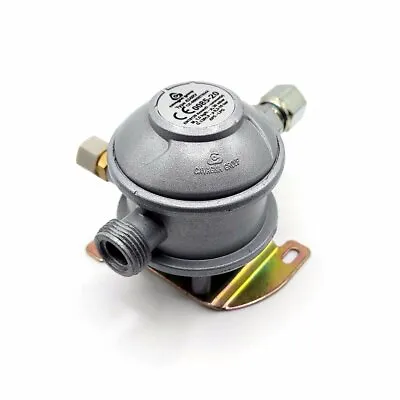 LPG Caravan Motorhome Gas Regulator Bulkhead 30mbar 8mm Outlet New • £37.57