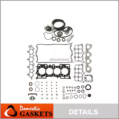 Head Gasket Set Timing Belt Kit Water Pump Fit 97-01 Honda Prelude VTec H22A4 • $199