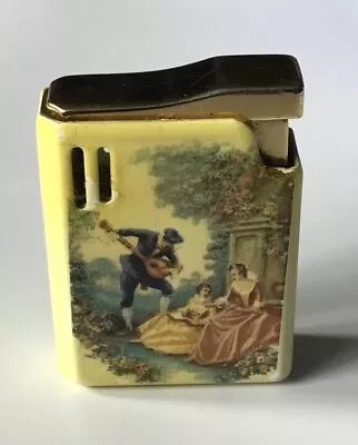 Vintage Colibri Cigarette Lighter Yellow Enamel Japan • $17.50