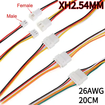 XH2.54mm 2/3/4/5/6P Terminal Wire Cable Connector 26AWG Male&Female Plug • £1.19