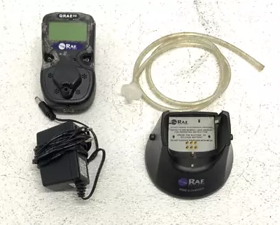 Rae Systems QRAE II PGM-2400P Multi Gas Detector Monitor 4 Sensor Charger AS-IS • $75