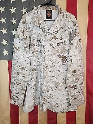 Large Long - US Marine Corp MARPAT Desert Camo Top Blouse USMC MCCUU 9927 • $31