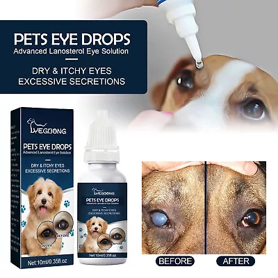 Pet Dog Eye Drops For Conjunctivitis Caused By Allergies Or Foreign Bodies AA • $14.32