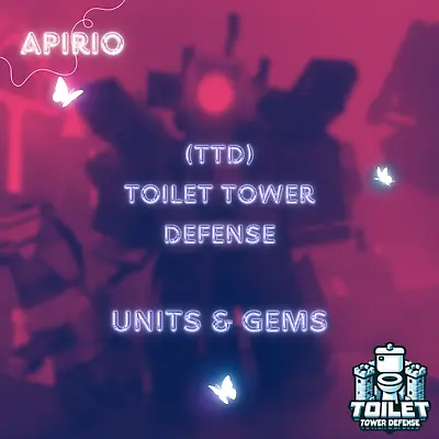 TTD - Toilet Tower Defense - UNITS & GEMS - 🔴Upgraded Mech Cameraman • $2.29