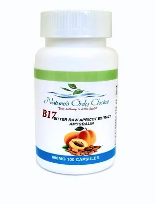Vitamin B17 99.9% Pure Apricot Seed Extract 500mg 100 Veg Caps • $59.95