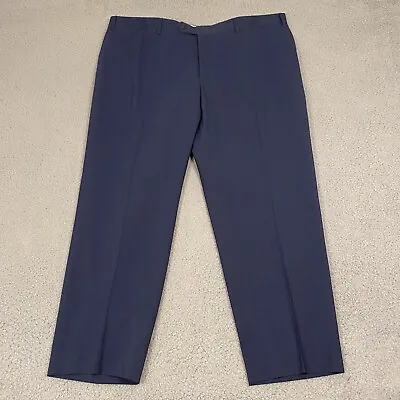 Canali Mens  Stretch  Dress Suit Pants Size 42x27 Wool Blue Slacks • $24.99