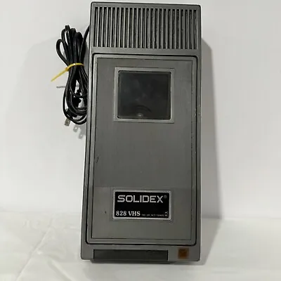 Solidex 828 VHS Tape Rewinder Gray Silver And Black Tested WORKS • $12.97