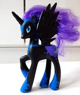 My Little Pony G4 Nightmare Moon Princess Luna Black Horse Action Toy Figure • £15