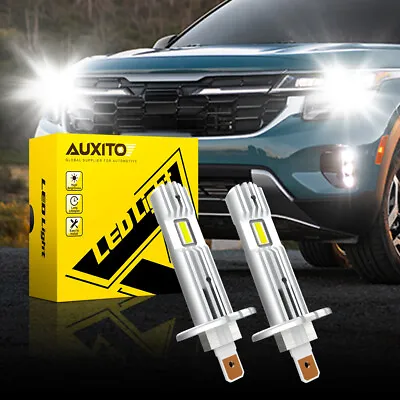 2x AUXITO H1 LED Headlight Bulbs Conversion Kit High Low Beam 6500K Super White • $22.79
