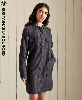 Superdry Womens Tencel Oversized Shirt Dress • £24