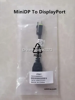 PNY Mini DisplayPort To DisplayPort MiniDP To DP Cable  P/N:91008582V3 • $3.99