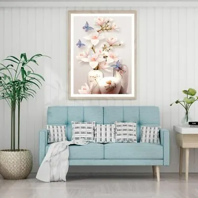 $12.90 • Buy Flowers & Butterflies 3D Design Print Premium Poster High Quality Choose Sizes