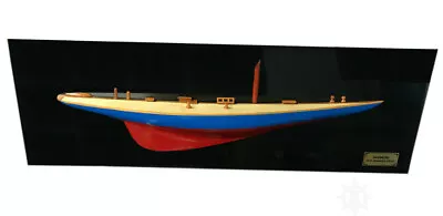 $264.03 • Buy 1930 Rainbow J-Class Half Hull Wood Model 35.5  America's Cup Yacht Wall Decor