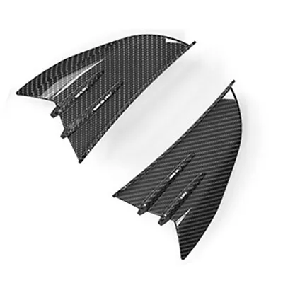 Carbon Fiber Motorcycle Side Winglets Air Deflector Wing Spoiler Accessories X2 • $19.70