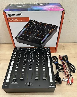 Gemini - PMX-20 - 4-Channel Battle-Ready Performance Hybrid Digital Mixer VVGC • £189.99