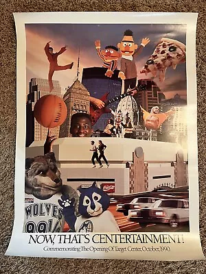 Vintage 1990 Hulk Hogan Wrestling Target Center Timberwolves Poster Minnesota • $39.99