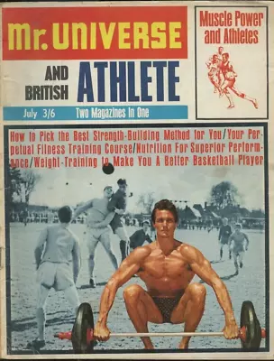 UK Rare Mr Universe & British Athlete Bodybuilding Magazine July 1968 • £24.99