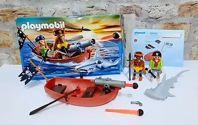 £8.90 • Buy Playmobil 5137 Pirates With Boat And Shark, Complete With Box And Instructions