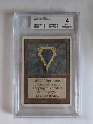 Mox Sapphire MTG Magic The Gathering Unlimited Rare BGS 4 Power 9  • $4000