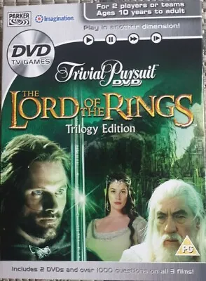 £9.75 • Buy Trivial Pursuit Interactive DVD Game Lord Of The Rings Trilogy Edition. NEW.
