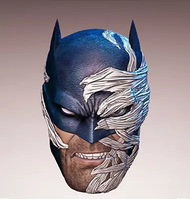 Batman DC Hush Version D 1:12 Scale Custom Unpainted Head 6  Action Figure • $9.90