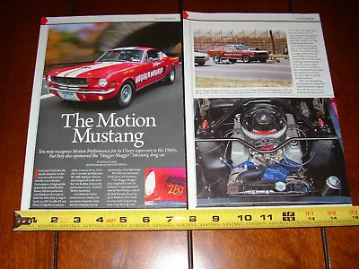 1965 Motion Performance Mustang K Code Hugger Mugger - Original 2012 Article • $11.95