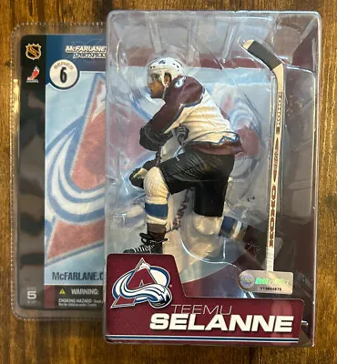 McFarlane Toys Sports Picks Teemu Selanne #8 NHL Series 6 Colorado Sealed 2003 • $12.08