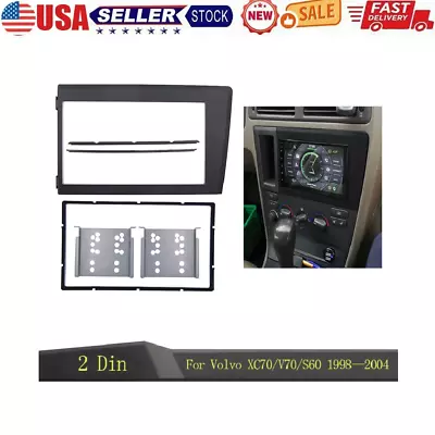 2 Din Car DVD Radio Frame For Volvo XC70 V70 S60 2000—2004 Face Bezel Kit US • $18.99