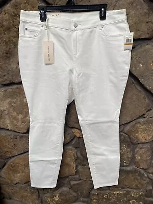 VINCE CAMUTO White Skinny Ankle Jeans PLUS SIZE 16W24W NWT$79 9499304 • $19.99