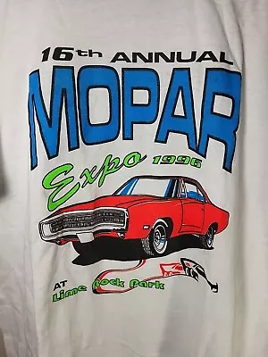 NOS! Vintage Mopar Expo CT Vintage 1996 Classic Car T-Shirt Men's L- Lime Rock • $24.99